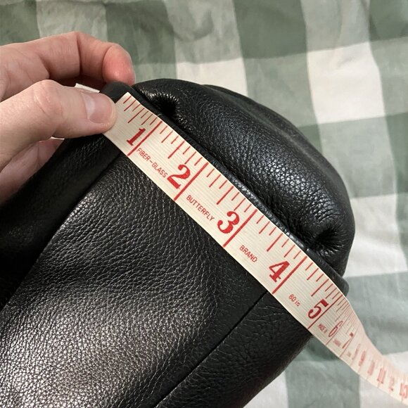 Coach Madison Cafe Carryall Womens Black Pebbled Leather Shoulder Bag Purse - Picture 9 of 16